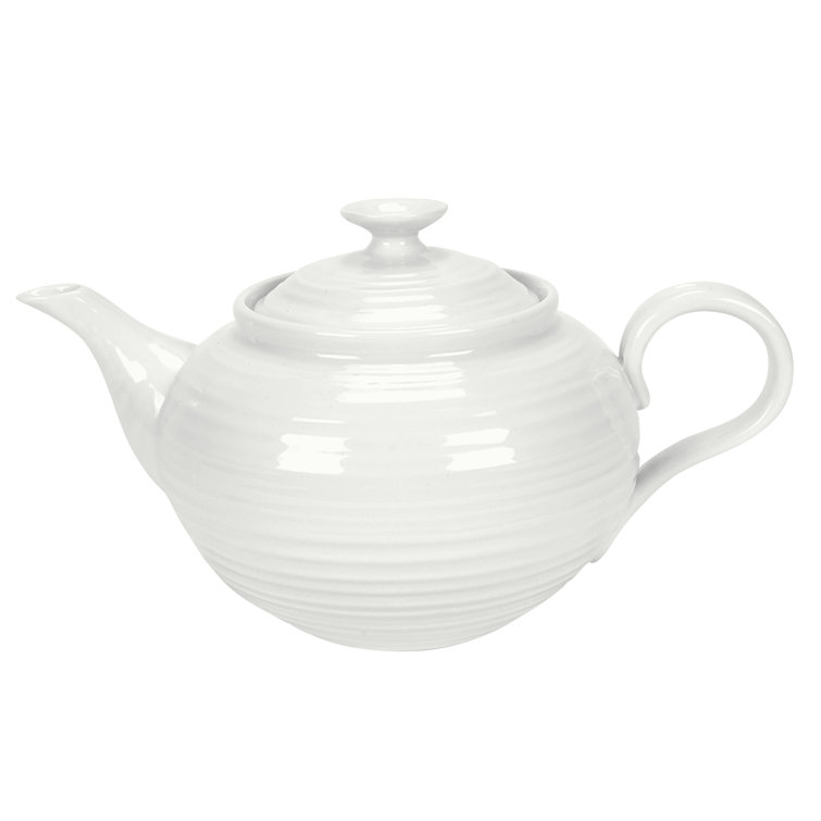 Portmeirion Sophie Conran-White Teapot & Reviews | Birch Lane