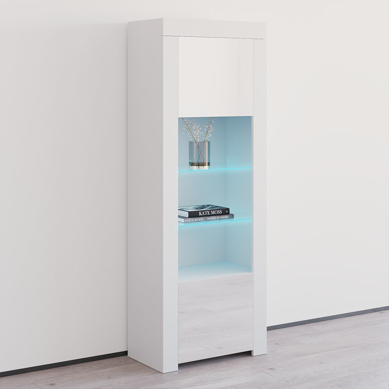 Casey-May Storage Bookcase, White