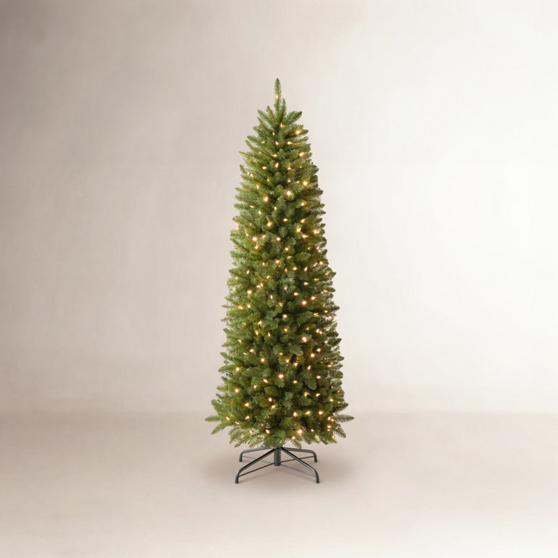 Arbre de Noël artificiel éclairé - support inclus, Multicolore, 6'