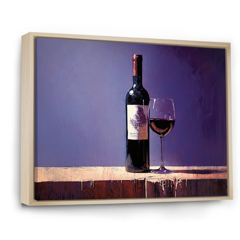 Syrahs Shadow I sur impression sur toile, Cadre naturel flottant, H 16 po x l 32 po x P 1 po