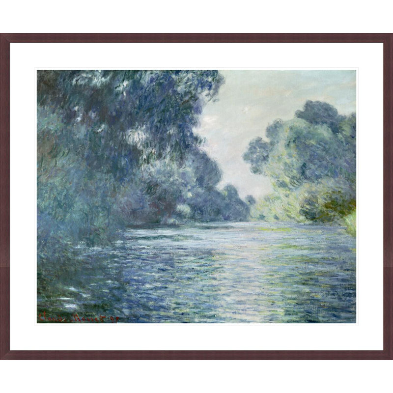 Branche de la seine près de Giverny par Claude Monet, impression giclée encadrée, H 33,5 po x l 40,29 po