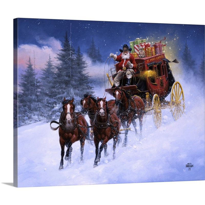 Reproduction d’art sur toile, "nick’s Express" par Jack sorde, H 24 po x l 30 po x P 1,25 po, Toile tendue