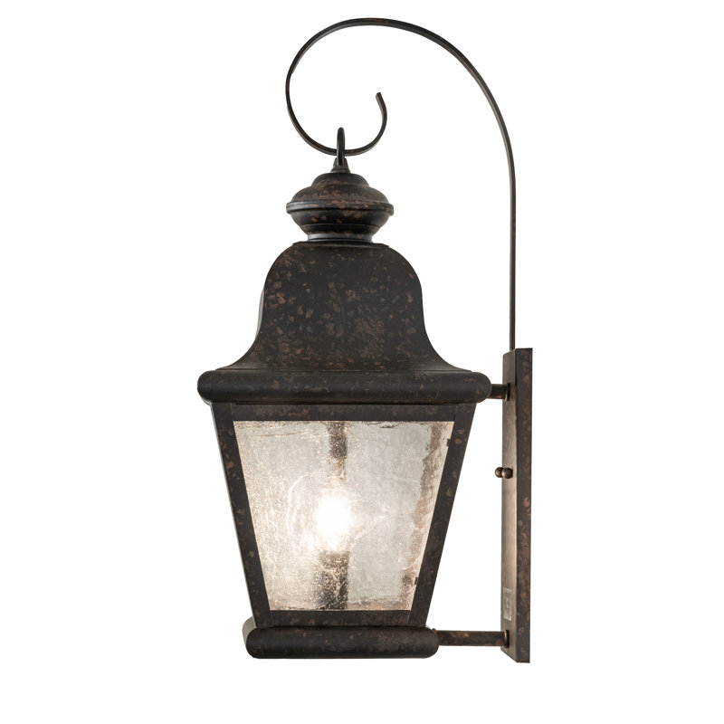 2 - Light Armed Sconce, 21" H x 9" W x 10.5" D, Coffee Bean