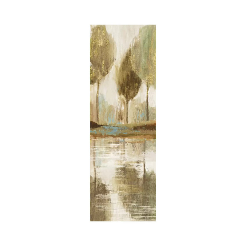 Forest View II by Allison Pearce - Wrapped Canvas Panoramic Painting, 30.48 cm H x 91.44 cm W x 3.175 cm D