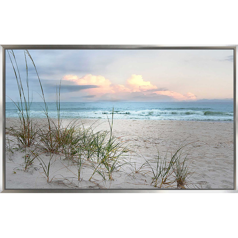 Beach Driftwood par Nan - photographie, Reproduction avec cadre flottant, H 31,5 po x l 51,5 po, Argent argent