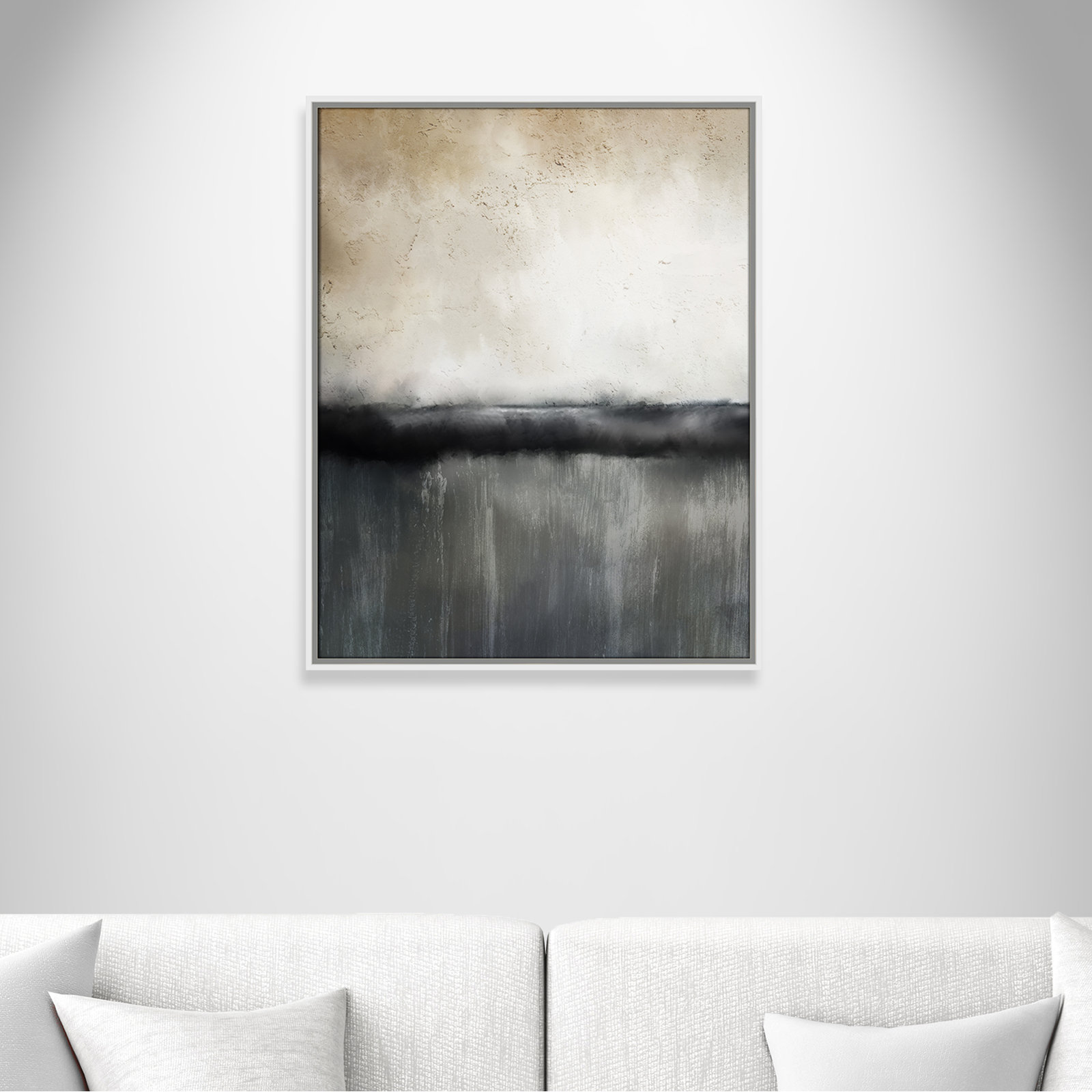 Dorota "Sunset" Print by Kimberly Allen, 29.5" H x 23.5" W, Picture Framed Canvas, White
