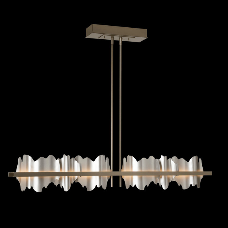 Luminaire suspendu linéaire à 1 lumière Hildene, Encre