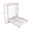 Lit escamotable avec tablettes de rangement Murphy-2016021994