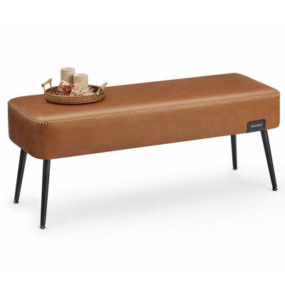 Banc de rangement en cuir