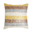 Housse de coussin en nacre à rayures multicolores
