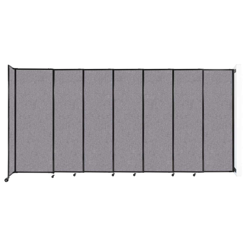 Cloison coulissante 5 pi, H 60 po x l 86 po x P 33 po, Gris nuageux