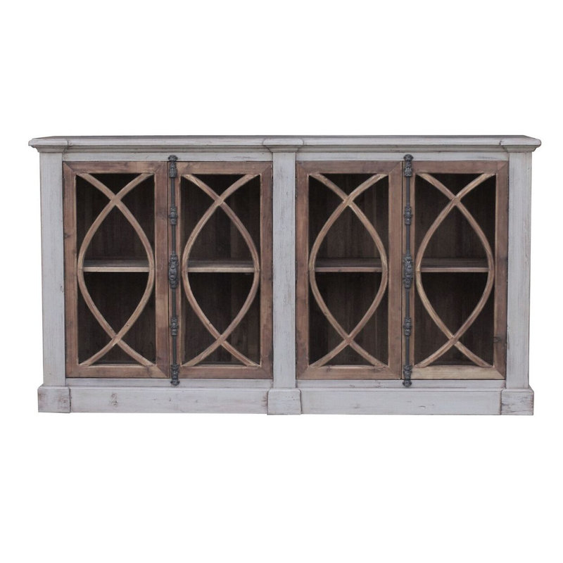 Table buffet Robson, Gris / naturel