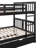 Metal Bunk Bed Set With Trundle, Contemporary Style, Iron Frame-1759053668