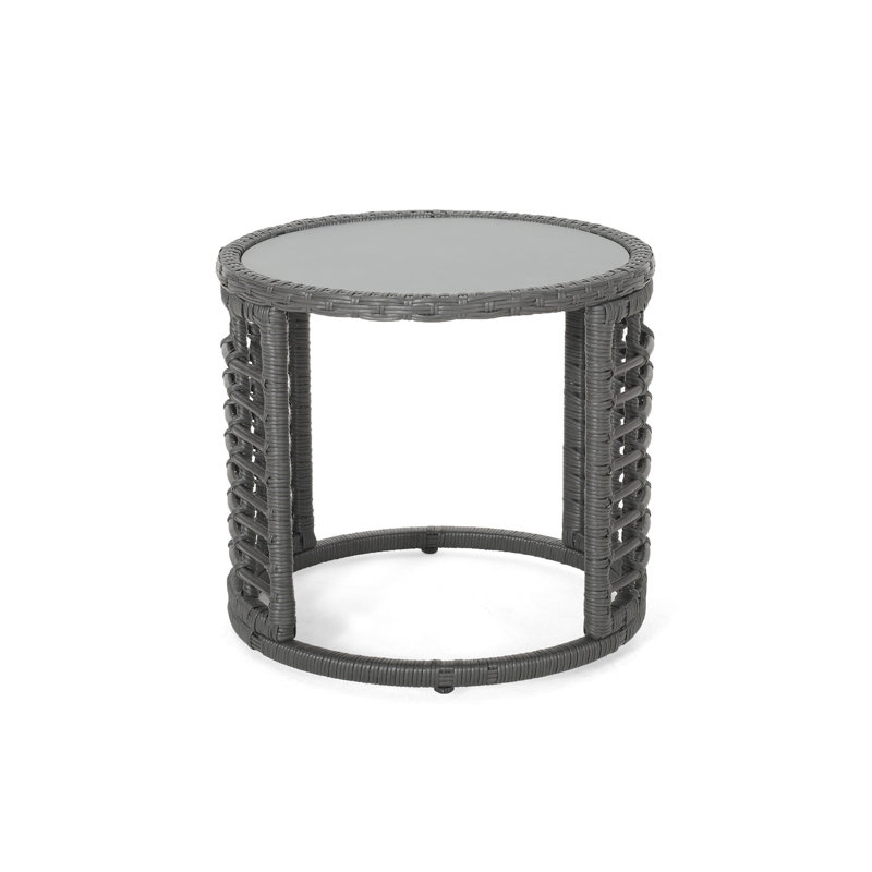 Side Table In Grey , 18.63" Depth X Width 16.33" Height, 11.91 Lb, Drink Utility Table, 18.63in Product 16.33in 11.9lb, Serving Desk