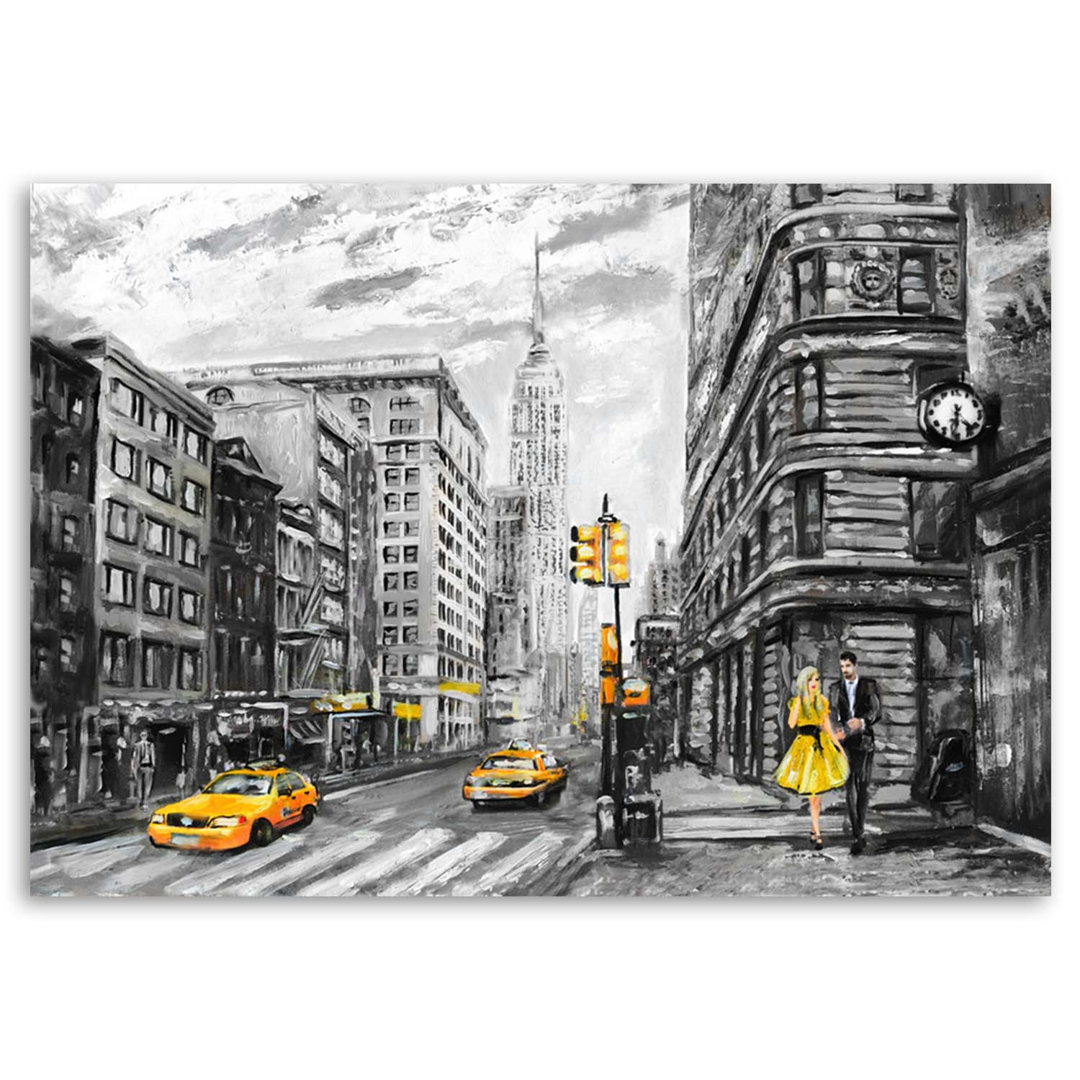 Leinwandbild New York Taxi As Painted