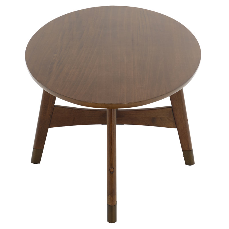 Table basse ovale Arpitha, Sienna foncé