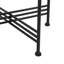Table d'appoint Azik, plateau rond en verre d'aspect marbre blanc de 16 pouces, fer noir-122615829-122615830