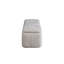 Banc en lin gris avec rangement Orane