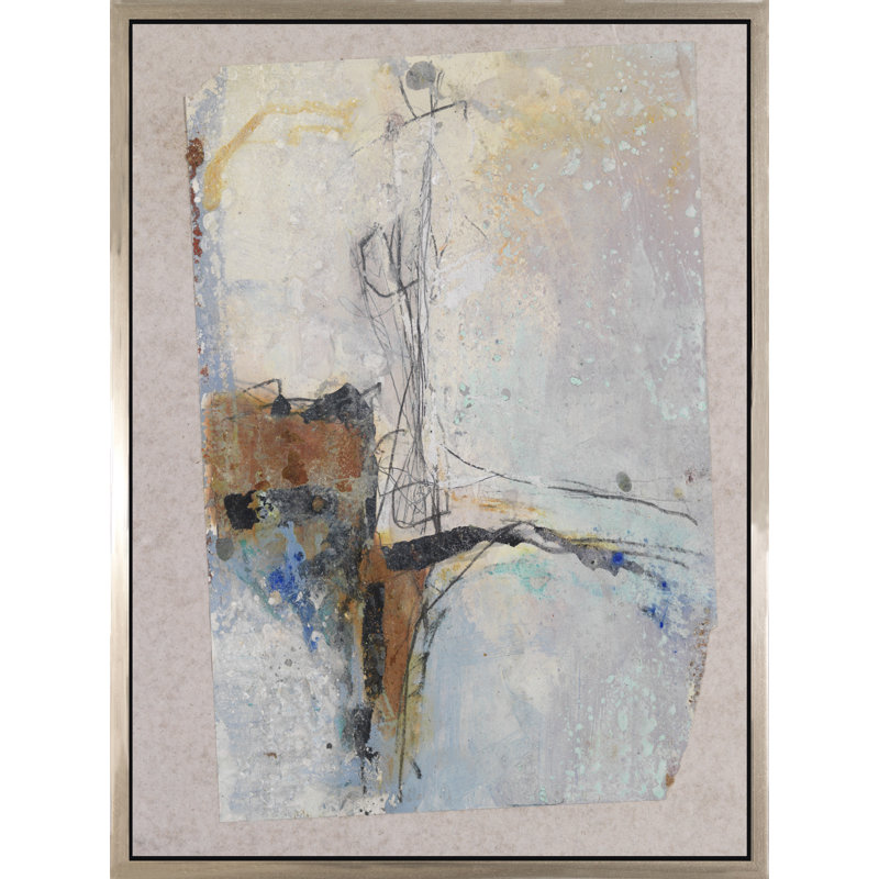 Quadrant Study I - Peinture sur toile à cadre flottant, H 40 po x l 30 po x P 2,25 po