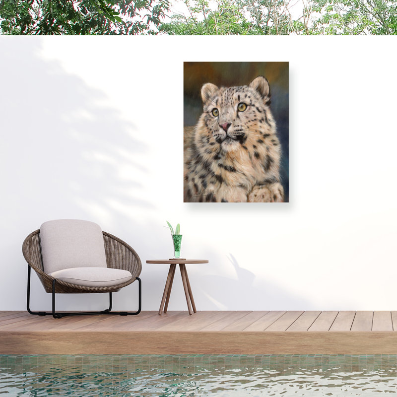 Toile d'extérieur David Stribble Snow Leopard 6, H 18 po x l 24 po