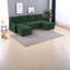 Spacious Corduroy Sectionals With Multifunctional Storage And Modern Design For Family Living Room