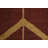 Stylish Chevron Rust Runner Rug 3x9