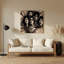 «Music Rock and Roll Icônes», art mural en métal beige-835262285
