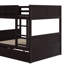 Lit superposé double au-dessus d'un lit gigogne simple - Lit gigogne en bois massif esthétique et fonctionnel-326246226