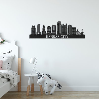Décoration murale en bois Kansas City City