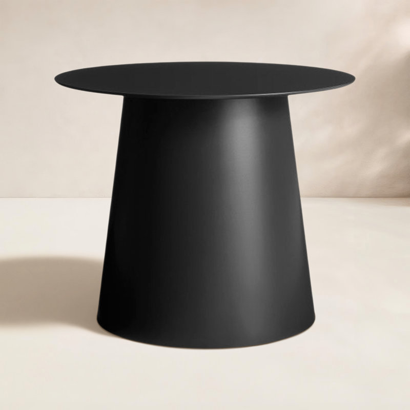 Circula End Table, Oblivion, 12" H x 15" W x 15" D