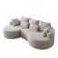 Canapé modulaire courbé à 4 places avec 7 coussins Chenille-1878605732-1878605755