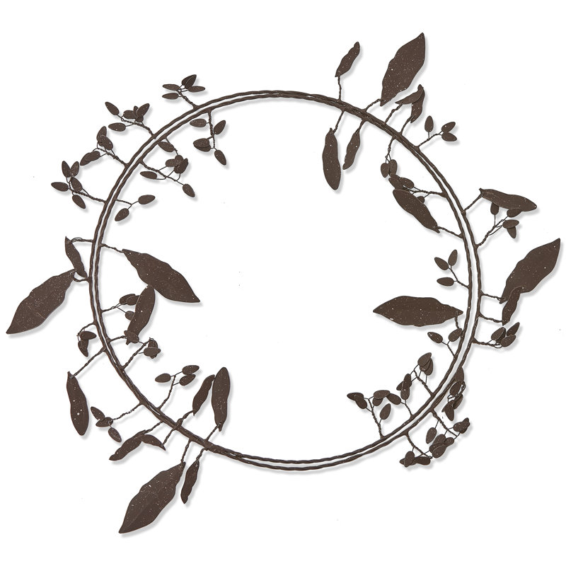 Weathered Leaf & Berry Wreath Rust