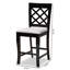 Upholstered Counter Stool with Solid Wood Frame-1131516095
