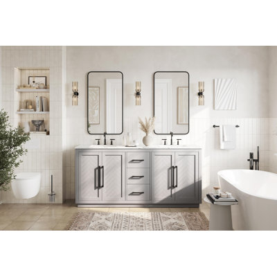 Meuble-lavabo double 72 po