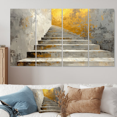 Urban Urban Silence Stairs To Heven II - Silence, décoration murale futuriste - Art mural industriel