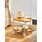 JYCC-YEL Movable Small Pushcart Small Cart Double Layered Coffee Table Leisure Modern Living Room