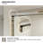 Linear 60 In. W X 56 In. H Sliding Framed Bath Tub Door And Transparent Glass in Chrome-1522467676