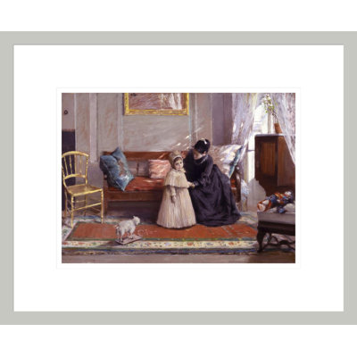 Mme. Chase and Child (I'm Going to See Grandma) par William Merritt Chase, impression numérique sur toile