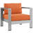 Shore Outdoor Patio Aluminum Armchair-1944754777