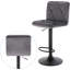 Latresha Swivel Upholstered Adjustable Height Counter Stool with Metal Frame-1991653050