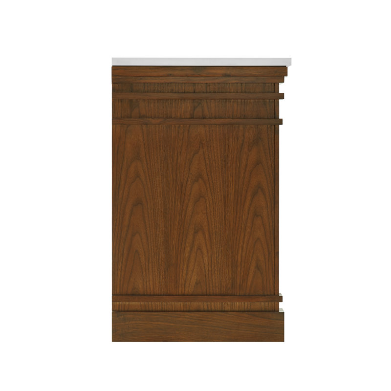 FLW Harmony 36 Wood Sink Vanity, Walnut, 60