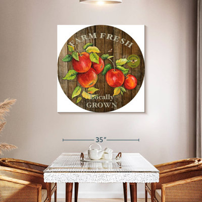 Plaque murale Khylige Farm Fresh Apples I