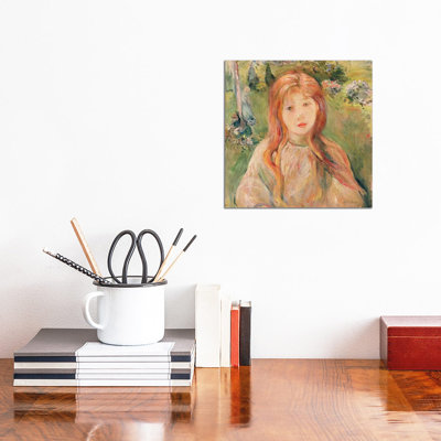 Girl At Mesnil, 1892 by Berthe Morisot - Wrapped Canvas Print