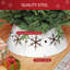 26" Christmas Tree Collar with Hollow Snowflake Patterns for Home