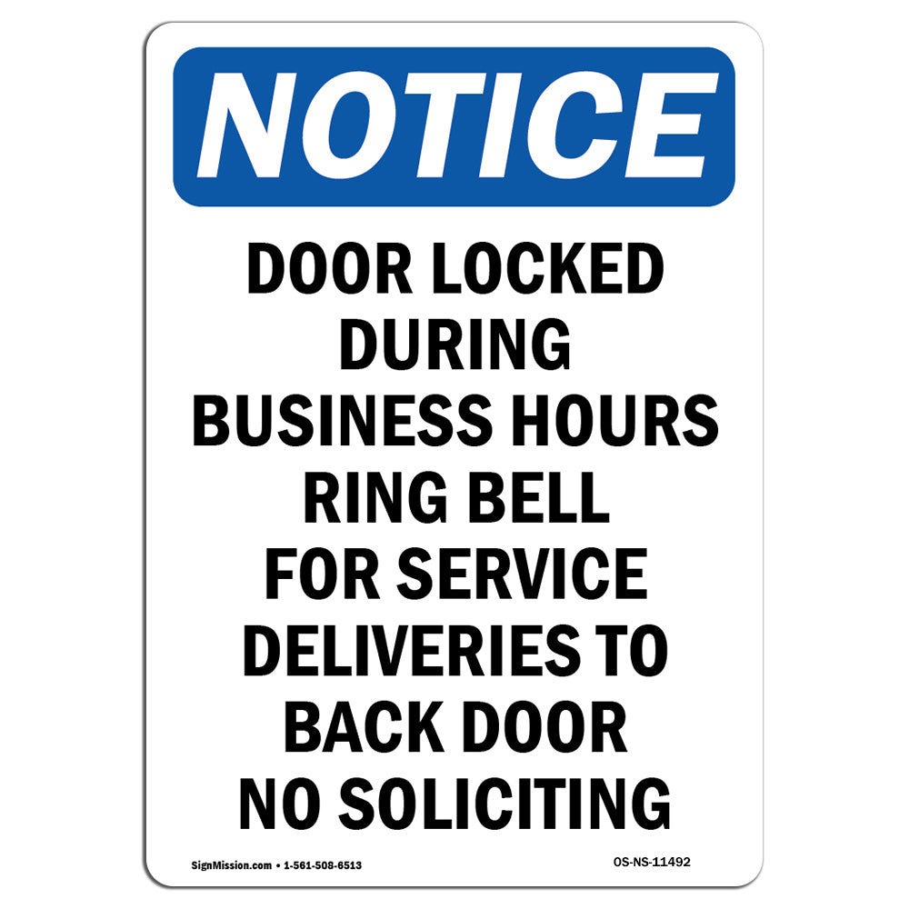 SignMission Door Locked During Business Hours Sign Wayfair
