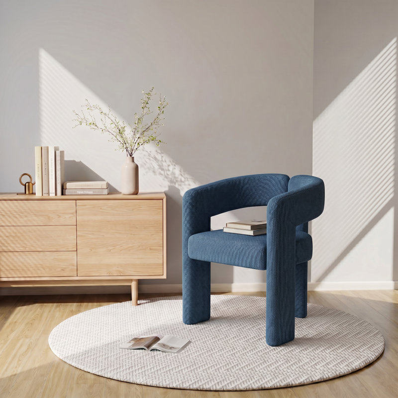 Chaise avec accoudoirs Modern, Bleu