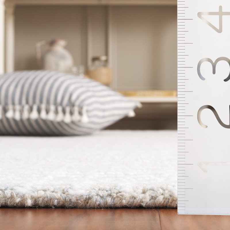 Abstract Hand Tufted Performance Abstract Indoor Rug, Square 6'