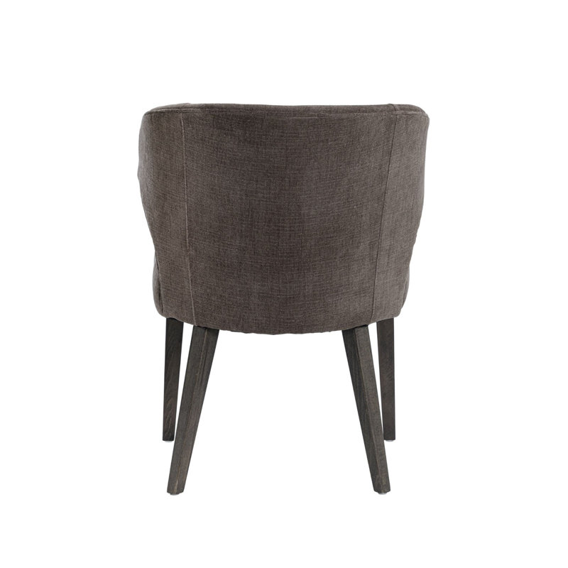 Niles Upholstered Dining Chair, Black, Brown