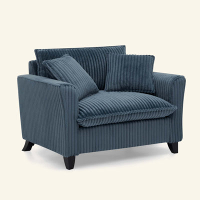 Fauteuil paresseux, fauteuil confortable pour une personne, avec dossier et coussin d'assise moelleux, avec accoudoirs des deux côtés, convenant au salon et à la chambre à coucher