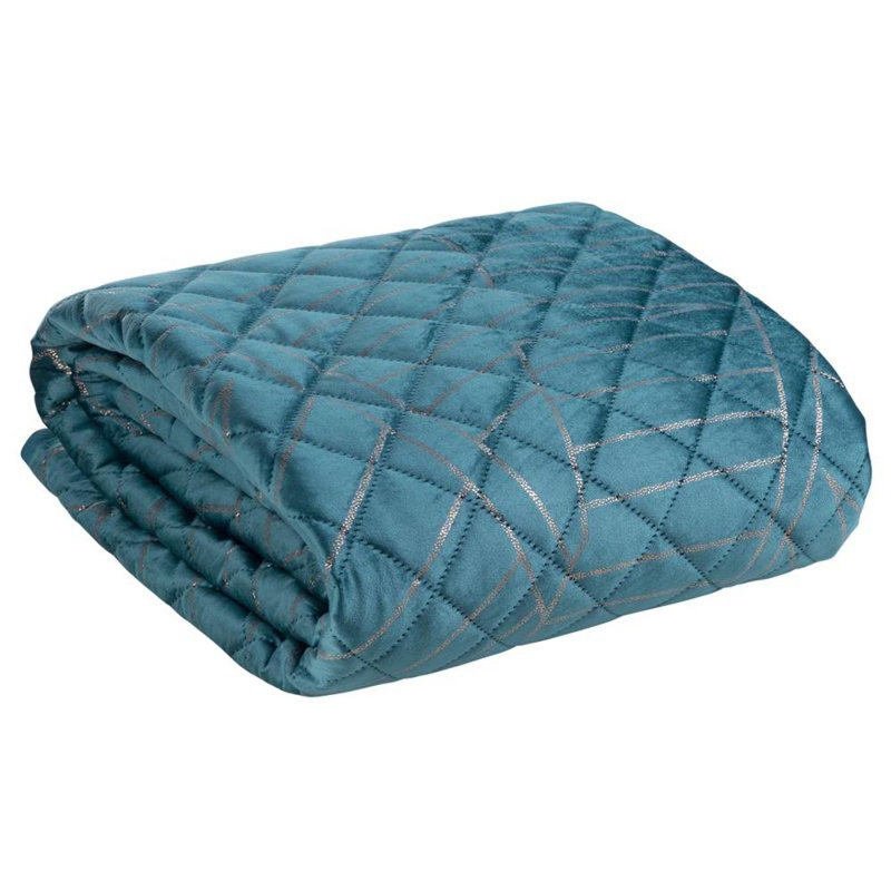 Pullins Damask Bedspread, W220 x L240cm, Marine